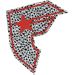 Dalmation Boh Sticker Black/Red One Size For Men 236035126