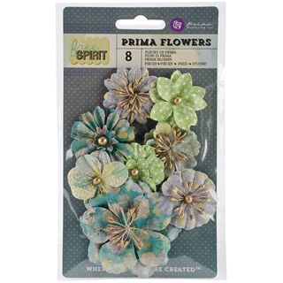 Free Spirit Flowers paper Beatniks 1.75 To 2.75 8/pkg