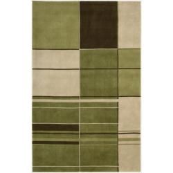 Nourison Hand tufted Dimensions Green Rug (5 X 8)