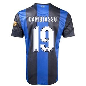 Nike Inter Milan 12/13 CAMBIASSO Home Soccer Jersey