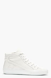 Golden Goose White Leather Limited Edition Mid_top Sneakers