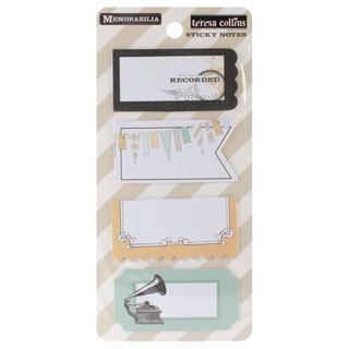 Memorabilia Sticky Note Pads (pack Of 4)
