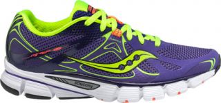 Womens Saucony Mirage 4   Purple/Citron/Vizicoral Running Shoes