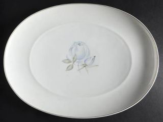 Thomas Blue Rose (Gold Trim, #2008) 14 Oval Serving Platter, Fine China Dinnerw