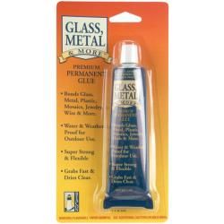 Glass, Metal And More 2 oz Premium Permanent Glue (2 ouncesA premium permanent glueBonds glass, metal, plastic, mosaics, jewelry wire and moreWater and weatherproof for outdoor useSuper strong and flexible grabs fast and dries clearWarning Flammable vapo