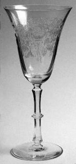 Bryce 798 4 Water Goblet   Stem #798, Etched, Rose Design,Non Optic