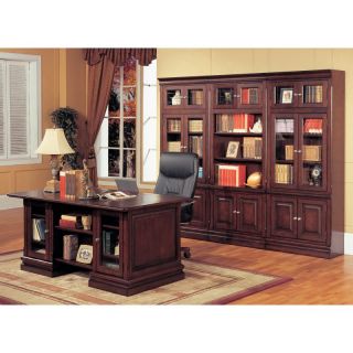 Parker House Executive Desk and Optional Wall Bookcase Multicolor   PAK522 3