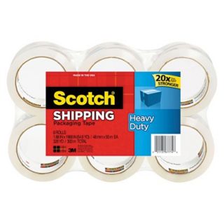 Scotch Heavy Duty Tape Refills   White (6 Per Pack)
