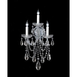 Crystorama Lighting CRY 4423 CH CL MWP Maria Theresa Wall Sconce Hand Polished