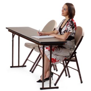 Correll Rectangle Folding Seminar Table   ST2460PX 01, 60L x 24W x 29H in.