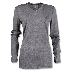 adidas Womens TechFit Long Sleeve T Shirt (Dk Grey)