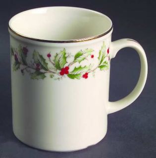 Royal Gallery Holly Mug, Fine China Dinnerware   All The Trimmings,Holly&Berries