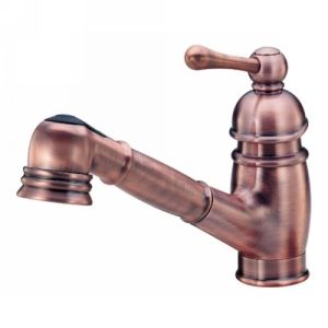 Danze D457014AC Opulence Single Handle Pull Out Spray Kitchen Faucet
