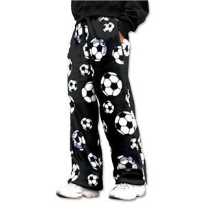 Gemsports Soccer Ball Warm Lounge Pants (Black)