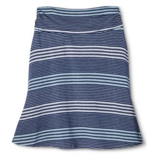 Merona Womens Jersey Knit Skirt   Grey Stripe   XXL