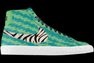 Nike Blazer Mid iD Custom Kids Shoes (3.5y 6y)   Green