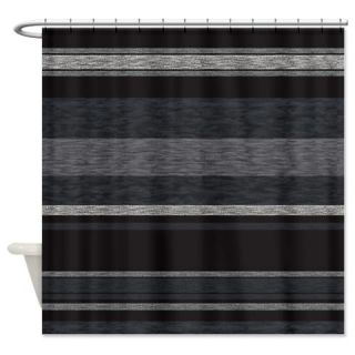  Textured Striped BW Shower Curtain  Use code FREECART at Checkout