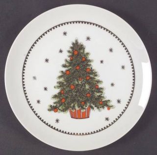George Good Christmas Tree (Smooth) Salad Plate, Fine China Dinnerware   Tree Ce