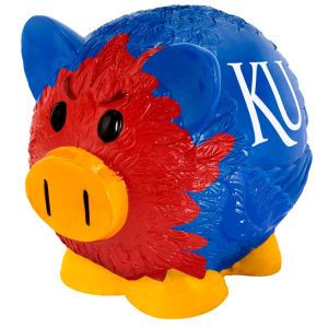 Kansas Jayhawks Forever Collectibles Mini Thematic Piggy Bank NCAA