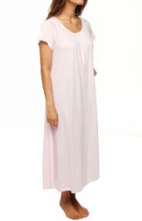 P Jamas 370801 Lacy Jersey Short Sleeve Gown