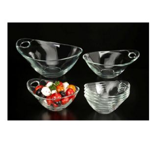 Libbey Glass 12 3/4 oz Practica Bowl Oval   Handle, Clear