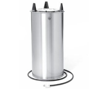 Piper Products Drop In Heated Dish Dispenser, 8.25 in, Self Elevating Tube, Stainless, 220/V1