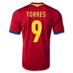 adidas Spain 2013 TORRES Home Soccer Jersey
