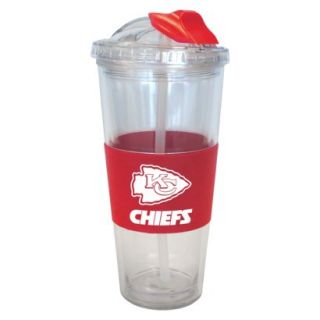 Boelter Brands NFL 2 Pack Kansas City Chiefs No Spill Tumbler with Straw   22 oz