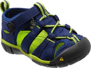 Infants/Toddlers Keen Seacamp II CNX   Blue Depths/Lime Green Athletic Shoes