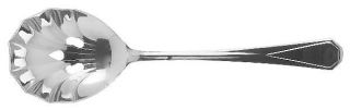 Retroneu Devon (Stainless) Pierced Solid Serving Spoon   Stainless, Glossy