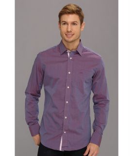 Moods of Norway Classic Fit Kristian Vik Purple Melange Shirt Mens Long Sleeve Button Up (Purple)