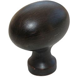 Gliderite Oil Rubbed Bronze Classic Oval Egg Cabinet Knobs (pack Of 25)
