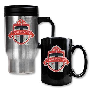 hidden Toronto FC Steel Travel Tumbler and Black Ceramic Mug