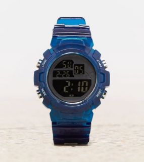 Blue AEO Rubber Digital Watch, Mens One Size