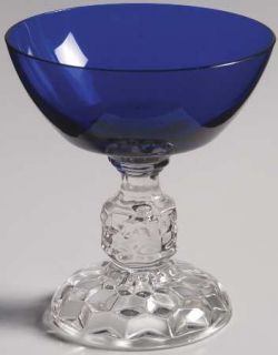 Fostoria American Lady Cobalt Blue Champagne/Tall Sherbet   Stem #5056, Cobalt B