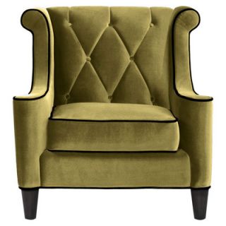 Armen Living Barrister Velvet Chair LC8441GRAY Color Green