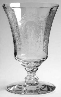 Heisey Minuet Low Water Goblet   Stem 5010, Etch 503,Colonial Times,Optic