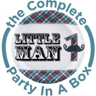Little Man Mustache 1st Birthday Party Packs