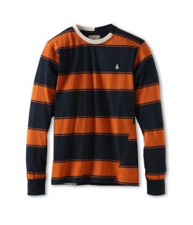 Volcom Kids Square L/S Pullover Boys Long Sleeve Pullover (Orange)