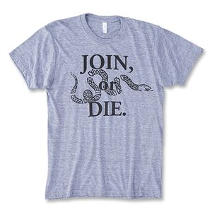 Objectivo ULTRAS Objectivo Join or Die Grey T Shirt (Gray)