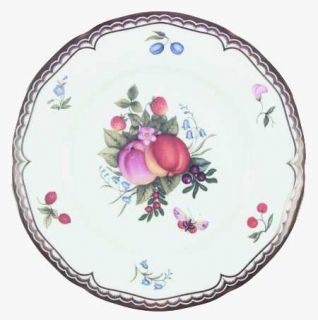 Royal Worcester Gloucester Fruit Salad Plate, Fine China Dinnerware   Fruit And