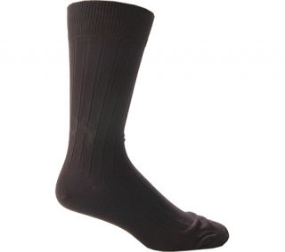 Mens Florsheim Cotton Rib Anklet W7201U6 (6 pairs)   Black Cotton Blend Socks