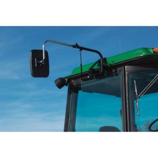 K & M Adjustable Tractor Cab Mirror   Fits John Deere Tractors with Soundguard