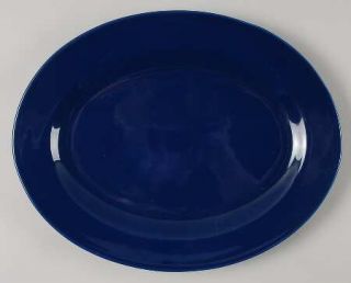 Vista Alegre Prisma Royal Blue (Oxford Blue) 13 Oval Serving Platter, Fine Chin