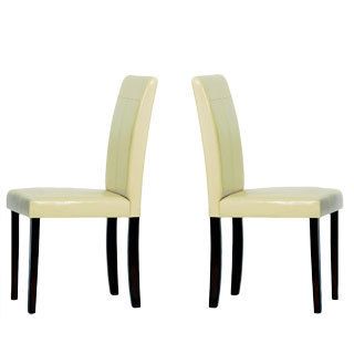 Warehouse Of Tiffany Cream Rubberwood Dining Room Chairs (set Of Four)