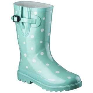 Girls Novel Dot Rain Boot   Mint 3