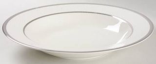 Mikasa Imperial Flair Platinum Rim Soup Bowl, Fine China Dinnerware   Platinum E