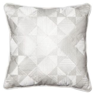 Fieldcrest Triangle Embroidered Decorative Pillow