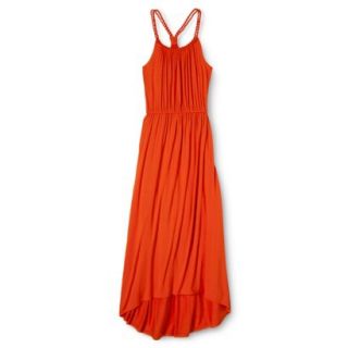 Merona Petites Sleeveless Braided Maxi Dress   Orange XSP