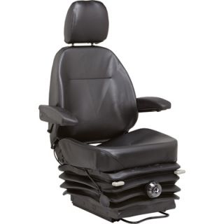K & M Heavy Duty Mechanical Suspension Seat   Black, Model# 7912